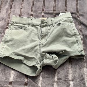 army green hollister shorts
